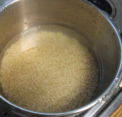 マクロビオテイック料理･玄米の炊き方３